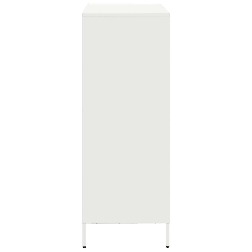 vidaXL Highboard White 68x39x103.5 cm Steel