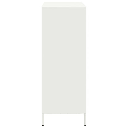 vidaXL Highboard White 68x39x103.5 cm Steel
