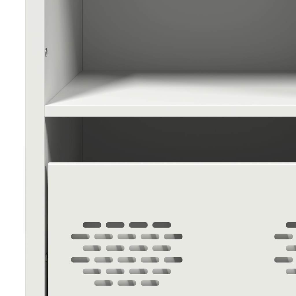 vidaXL Highboard White 68x39x103,5 cm Steel