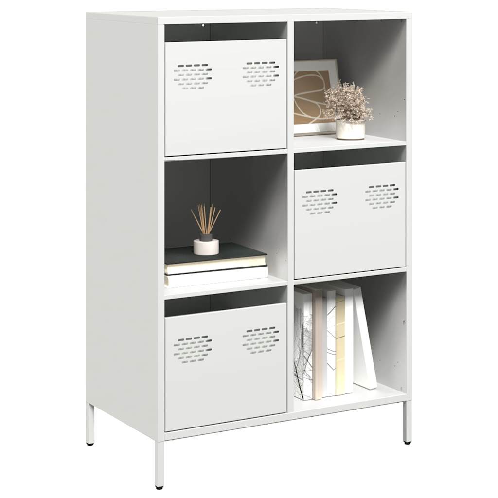 vidaXL Highboard White 68x39x103,5 cm Steel