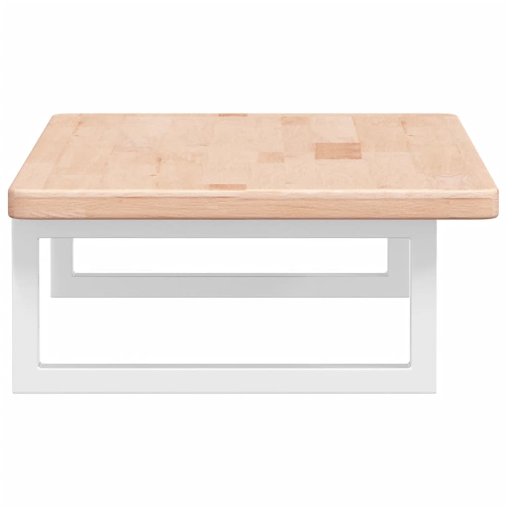 vidaXL Basin Shelf Wall Mounted Steel and Solid Wood Oak