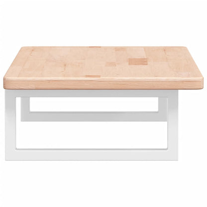vidaXL Basin Shelf Wall Mounted Steel and Solid Wood Oak