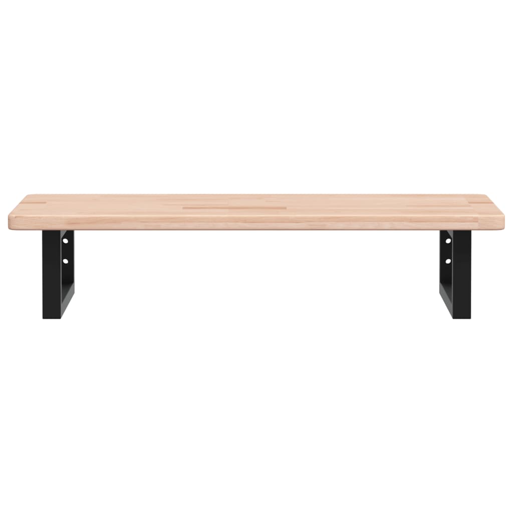 vidaXL Basin Shelf Wall Mounted Steel and Solid Wood Oak