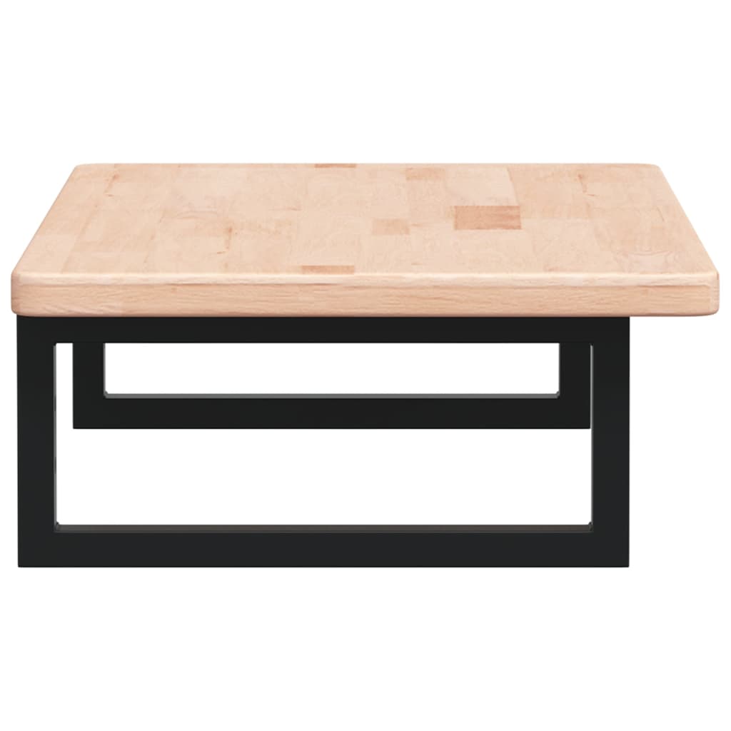 vidaXL Basin Shelf Wall Mounted Steel and Solid Wood Oak