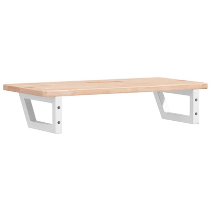 vidaXL Basin Shelf Wall Mounted Steel and Solid Wood Oak