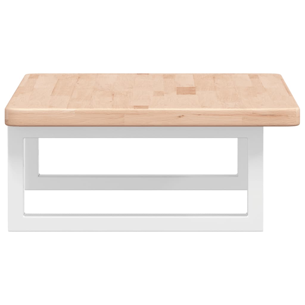vidaXL Basin Shelf Wall Mounted Steel and Solid Wood Oak