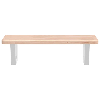 vidaXL Basin Shelf Wall Mounted Steel and Solid Wood Oak