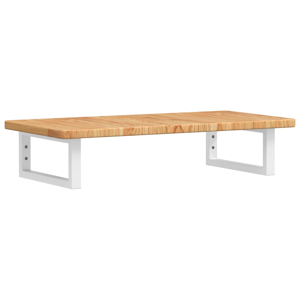 vidaXL Basin Shelf Wall Mounted Steel and Solid Wood Oak