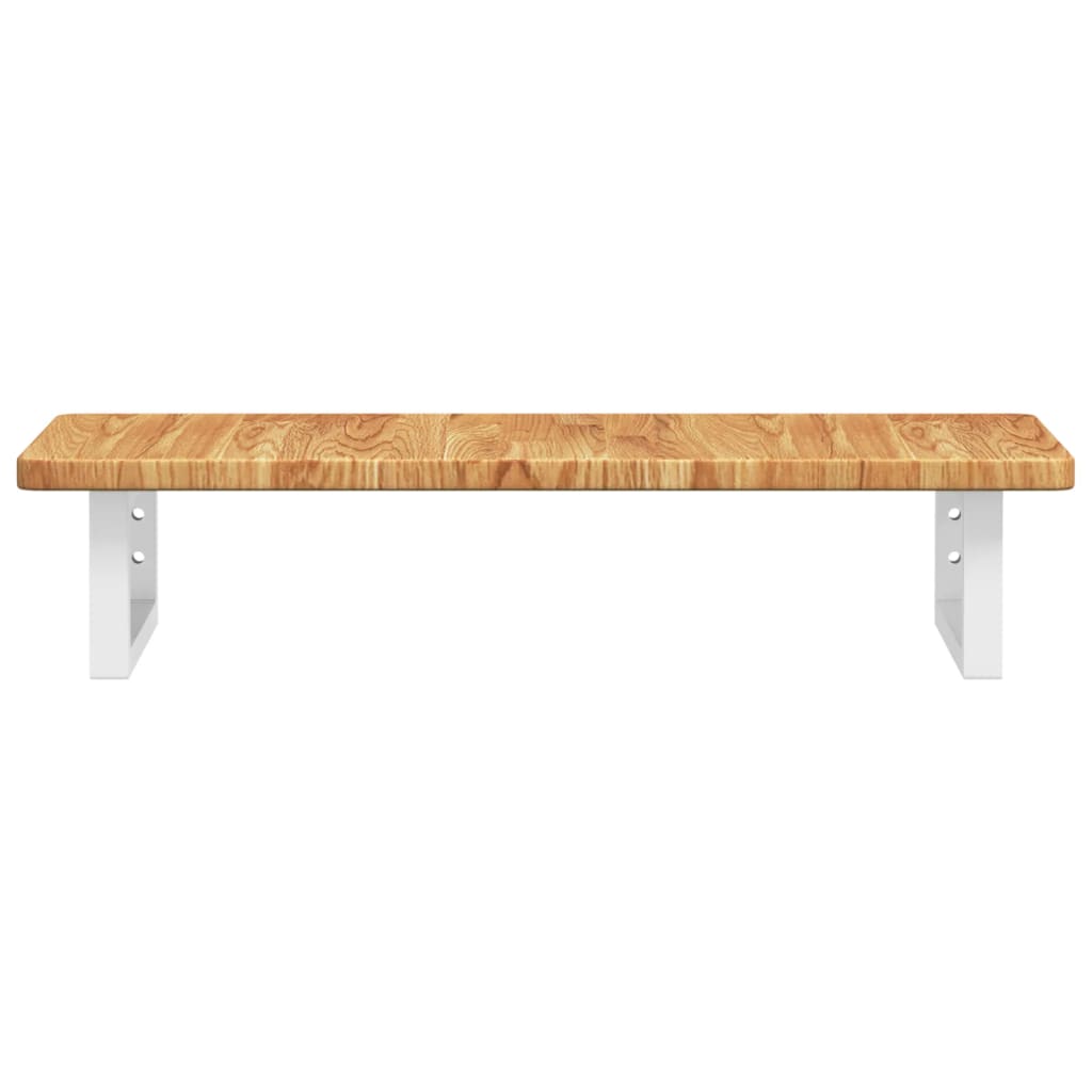 vidaXL Basin Shelf Wall Mounted Steel and Solid Wood Oak