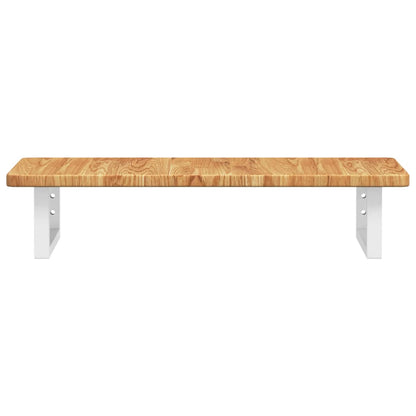 vidaXL Basin Shelf Wall Mounted Steel and Solid Wood Oak