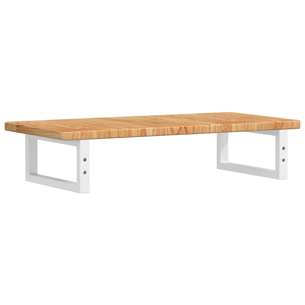 vidaXL Basin Shelf Wall Mounted Steel and Solid Wood Oak