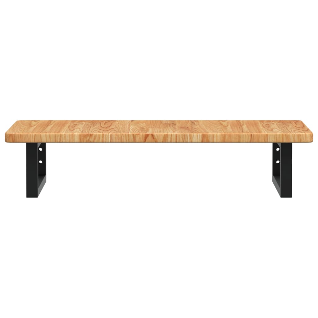 vidaXL Basin Shelf Wall Mounted Steel and Solid Wood Oak