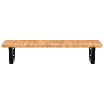 vidaXL Basin Shelf Wall Mounted Steel and Solid Wood Oak