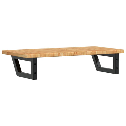 vidaXL Basin Shelf Wall Mounted Steel and Solid Wood Oak