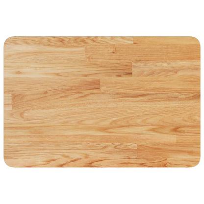 vidaXL Basin Shelf Wall Mounted Steel and Solid Wood Oak