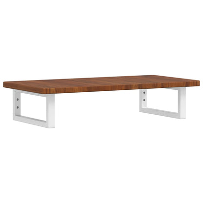vidaXL Basin Shelf Wall Mounted Steel and Solid Wood Oak