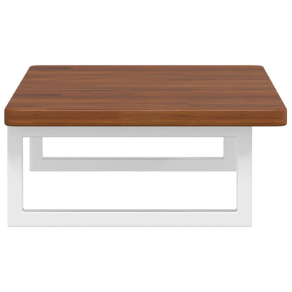 vidaXL Basin Shelf Wall Mounted Steel and Solid Wood Oak