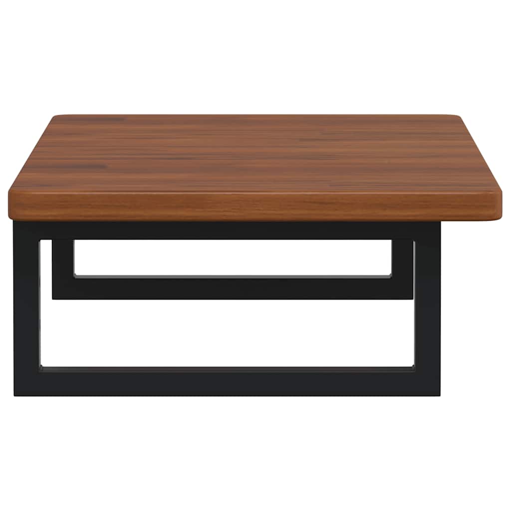 vidaXL Basin Shelf Wall Mounted Steel and Solid Wood Oak