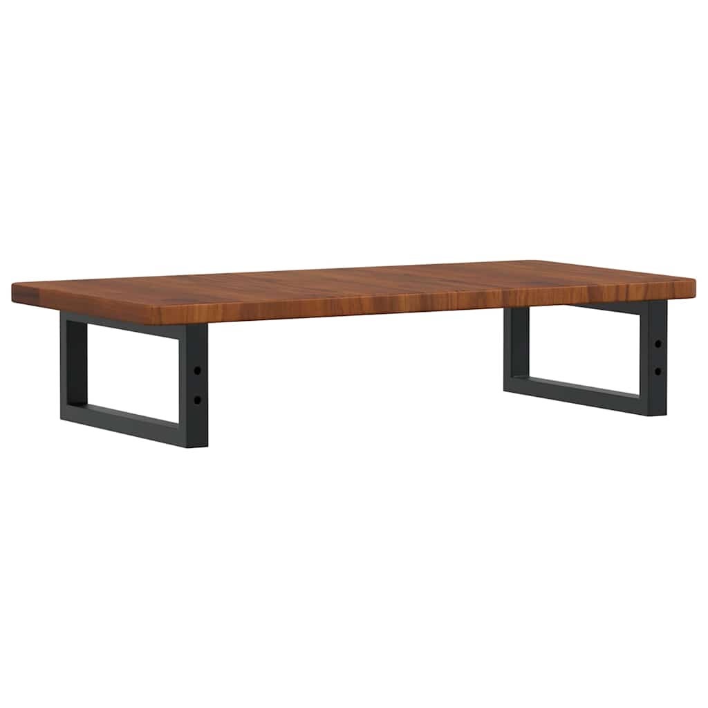 vidaXL Basin Shelf Wall Mounted Steel and Solid Wood Oak