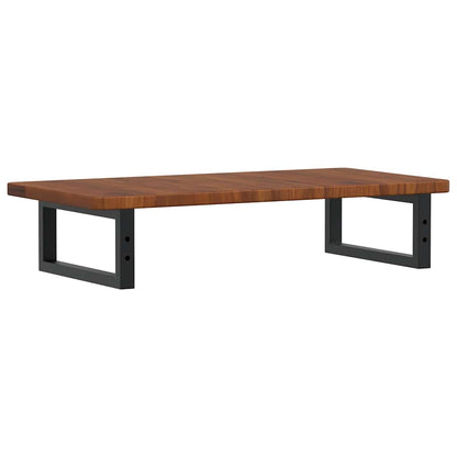 vidaXL Basin Shelf Wall Mounted Steel and Solid Wood Oak