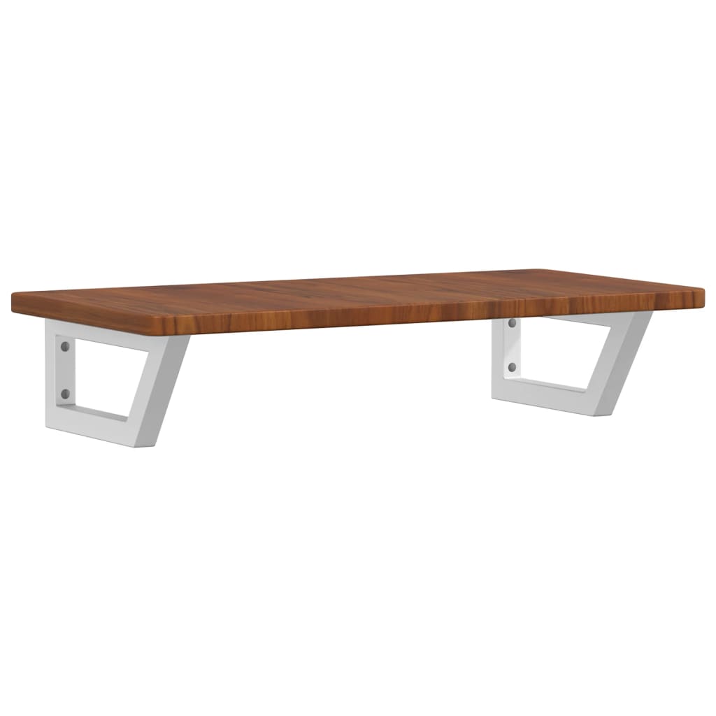 vidaXL Basin Shelf Wall Mounted Steel and Solid Wood Oak