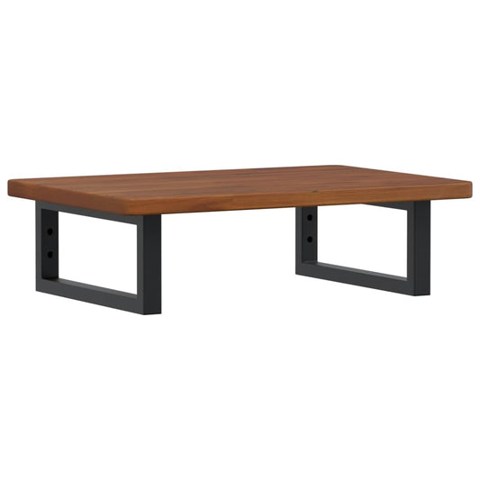 vidaXL Basin Shelf Wall Mounted Steel and Solid Wood Oak