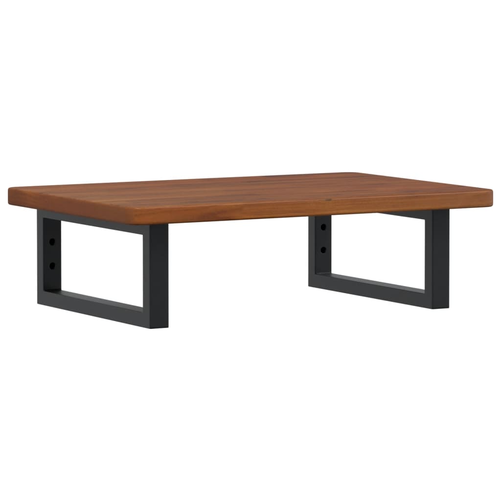 vidaXL Basin Shelf Wall Mounted Steel and Solid Wood Oak
