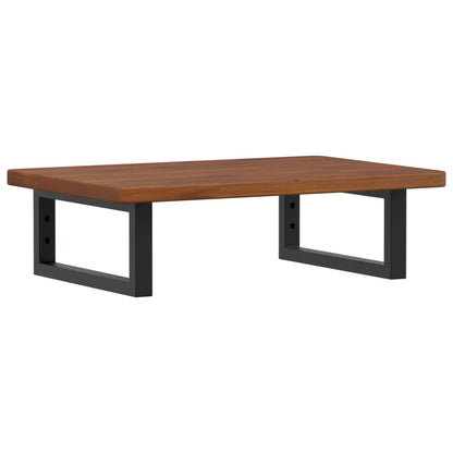 vidaXL Basin Shelf Wall Mounted Steel and Solid Wood Oak