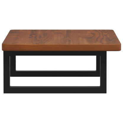 vidaXL Basin Shelf Wall Mounted Steel and Solid Wood Oak