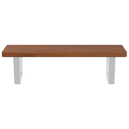 vidaXL Basin Shelf Wall Mounted Steel and Solid Wood Oak