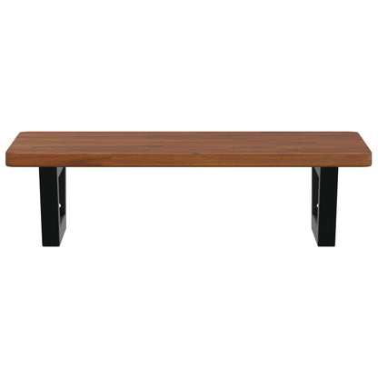 vidaXL Basin Shelf Wall Mounted Steel and Solid Wood Oak