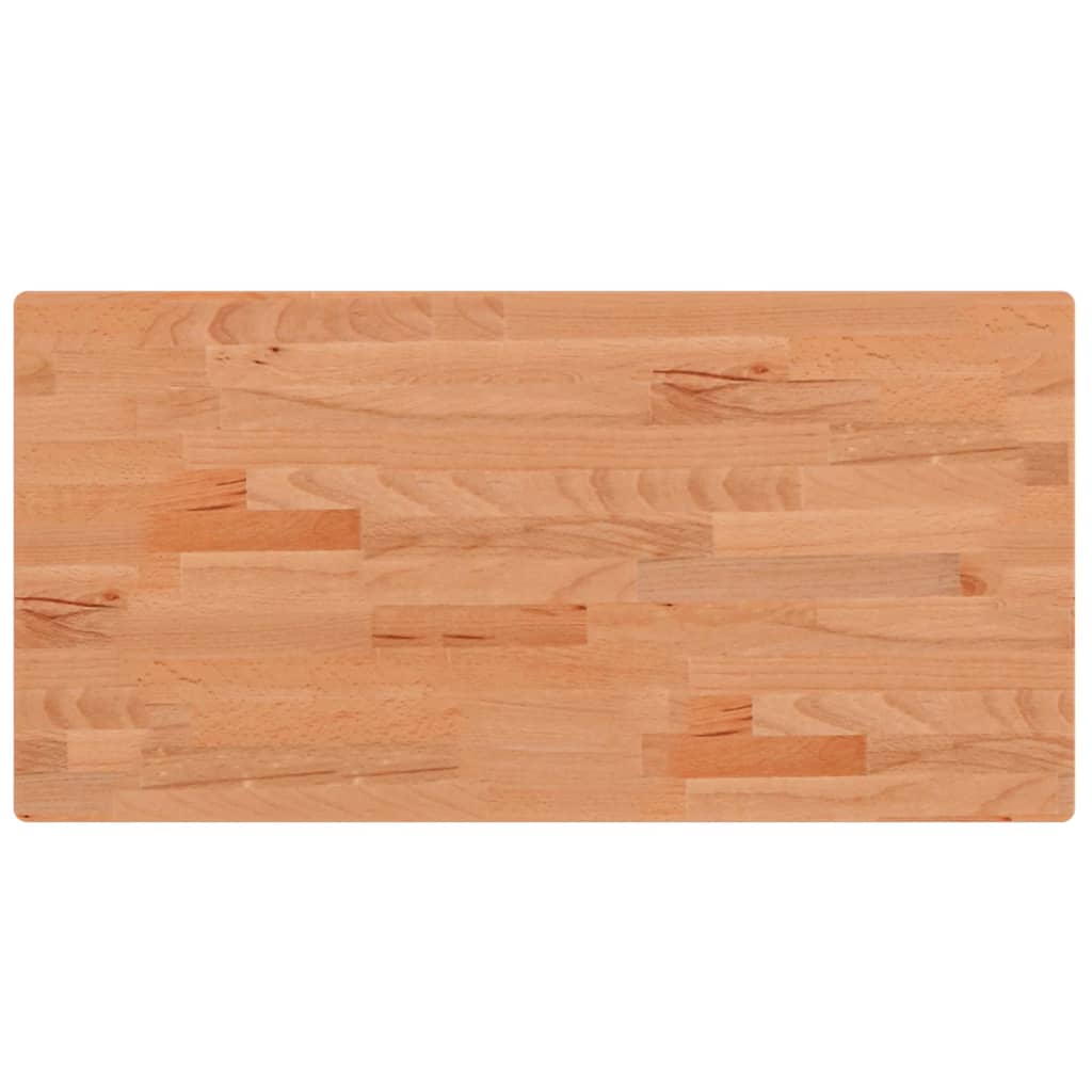 vidaXL Basin Shelf Wall Mounted Steel and Solid Wood Beech