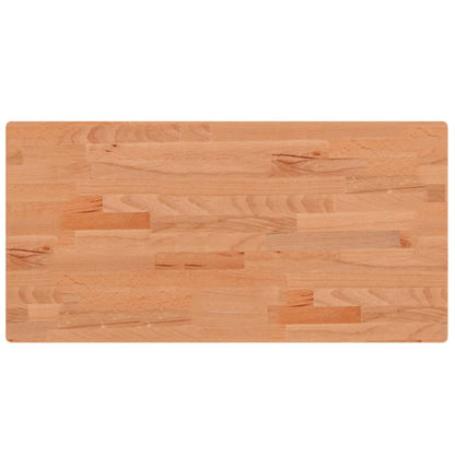 vidaXL Basin Shelf Wall Mounted Steel and Solid Wood Beech