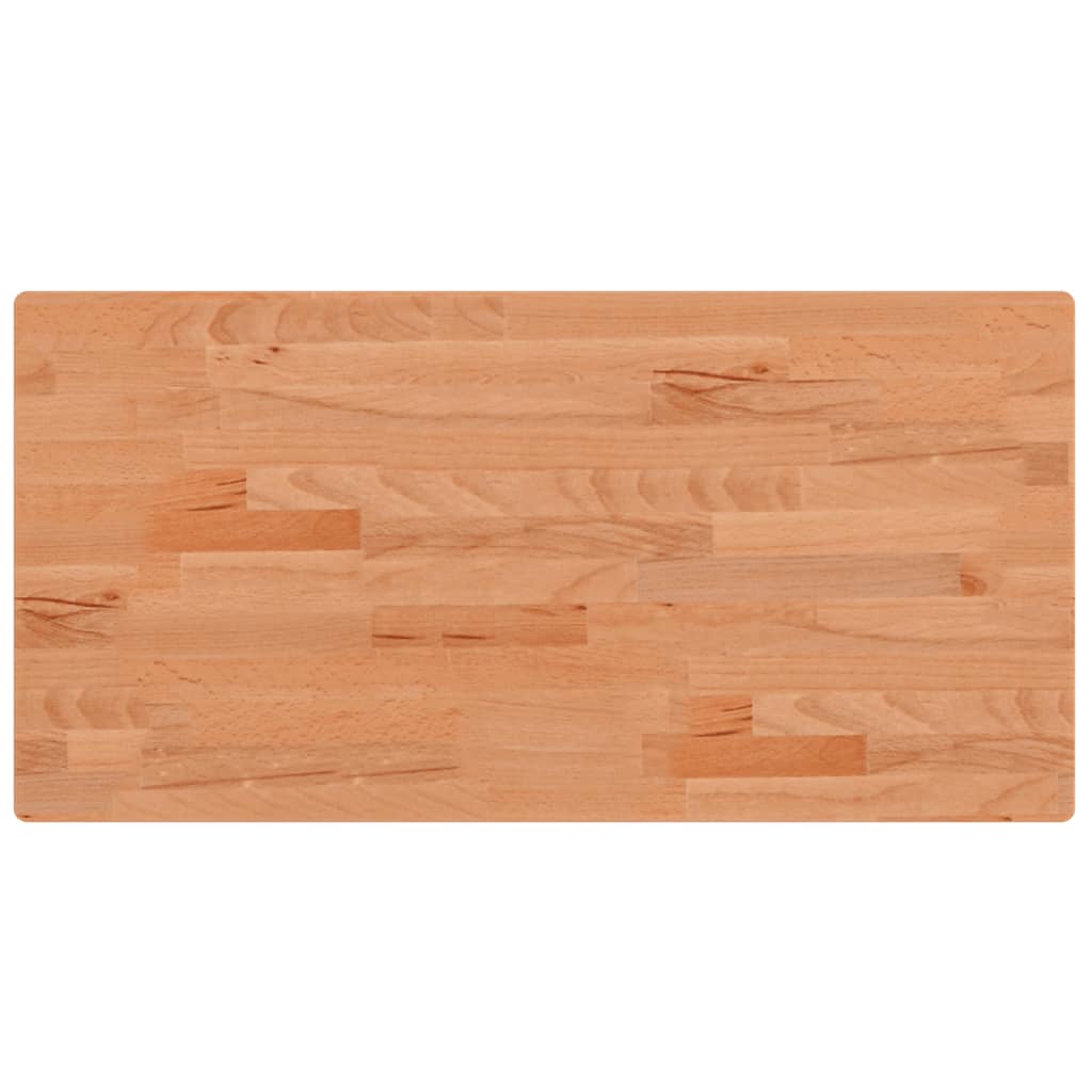 vidaXL Basin Shelf Wall Mounted Steel and Solid Wood Beech