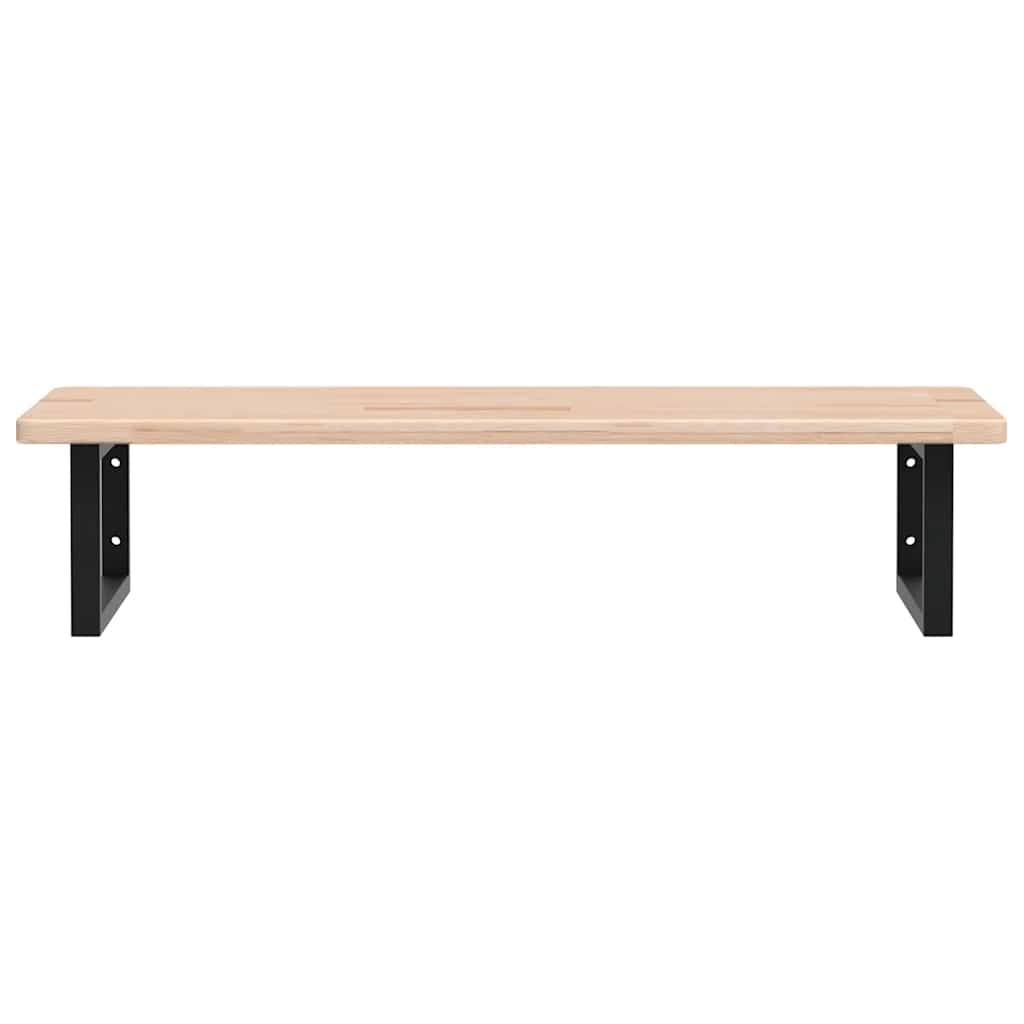 vidaXL Basin Shelf Wall Mounted Steel and Solid Wood Oak