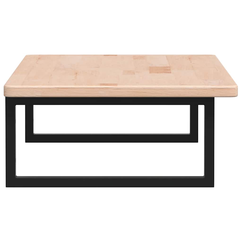 vidaXL Basin Shelf Wall Mounted Steel and Solid Wood Oak