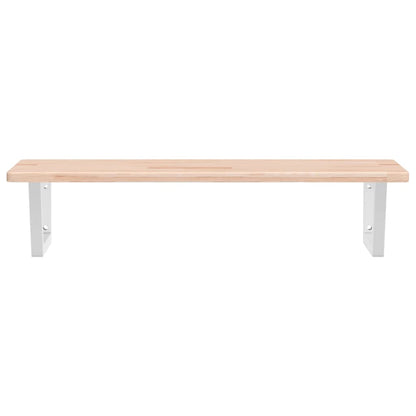 vidaXL Basin Shelf Wall Mounted Steel and Solid Wood Oak