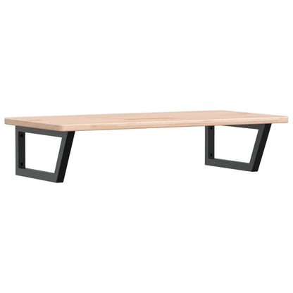 vidaXL Basin Shelf Wall Mounted Steel and Solid Wood Oak