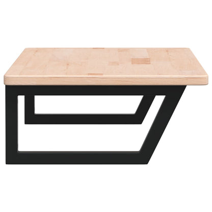 vidaXL Basin Shelf Wall Mounted Steel and Solid Wood Oak