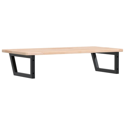 vidaXL Basin Shelf Wall Mounted Steel and Solid Wood Oak