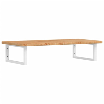 vidaXL Basin Shelf Wall Mounted Steel and Solid Wood Oak