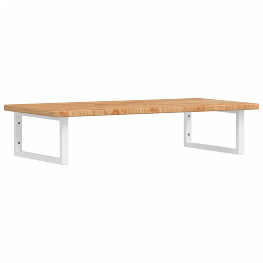 vidaXL Basin Shelf Wall Mounted Steel and Solid Wood Oak