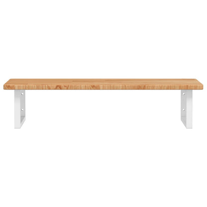 vidaXL Basin Shelf Wall Mounted Steel and Solid Wood Oak