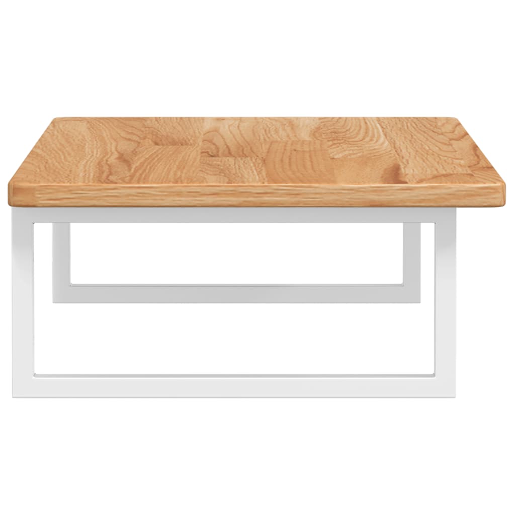 vidaXL Basin Shelf Wall Mounted Steel and Solid Wood Oak