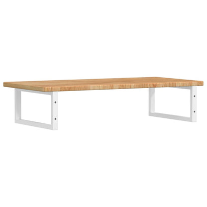 vidaXL Basin Shelf Wall Mounted Steel and Solid Wood Oak