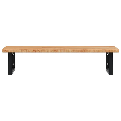 vidaXL Basin Shelf Wall Mounted Steel and Solid Wood Oak