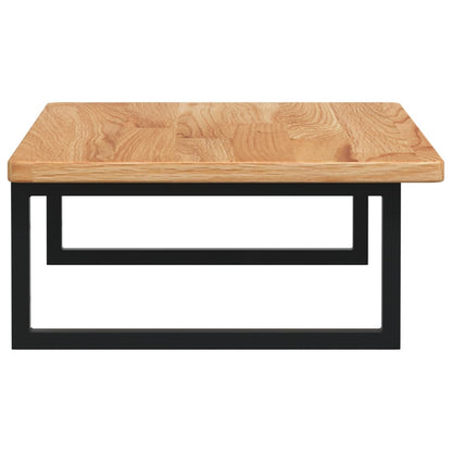 vidaXL Basin Shelf Wall Mounted Steel and Solid Wood Oak