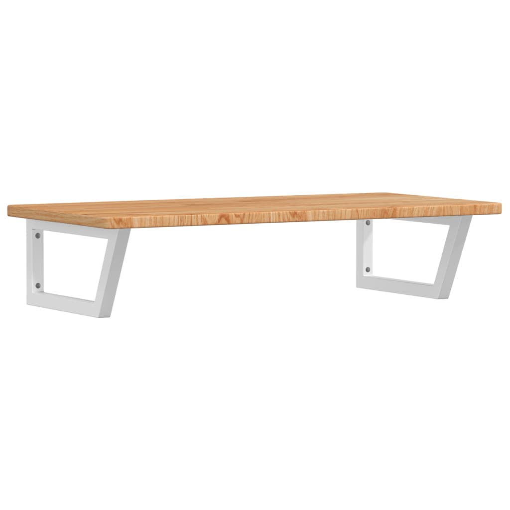 vidaXL Basin Shelf Wall Mounted Steel and Solid Wood Oak