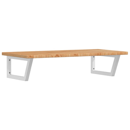 vidaXL Basin Shelf Wall Mounted Steel and Solid Wood Oak
