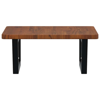 vidaXL Basin Shelf Wall Mounted Steel and Solid Wood Oak